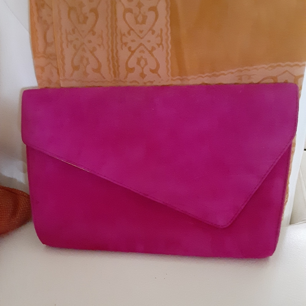 Fuchsia Suede purse